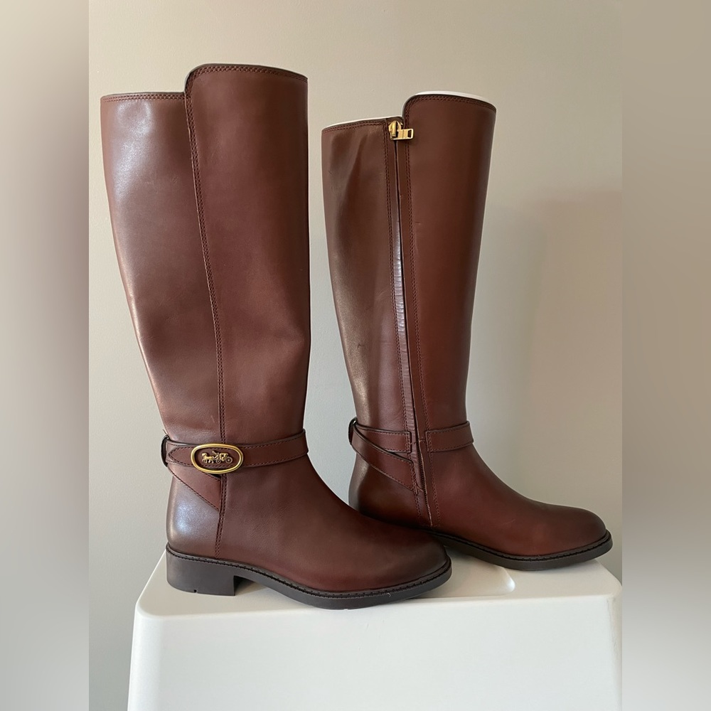 Coach RUBY Leather Riding Boots